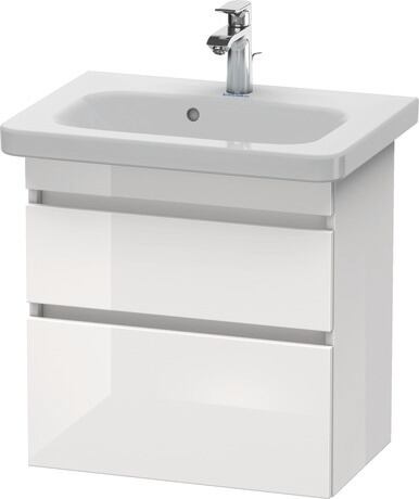 Vanity unit wall-mounted, DS647902222 White High Gloss, Decor