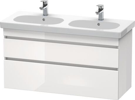 Vanity unit wall-mounted, DS648602222 White High Gloss, Decor