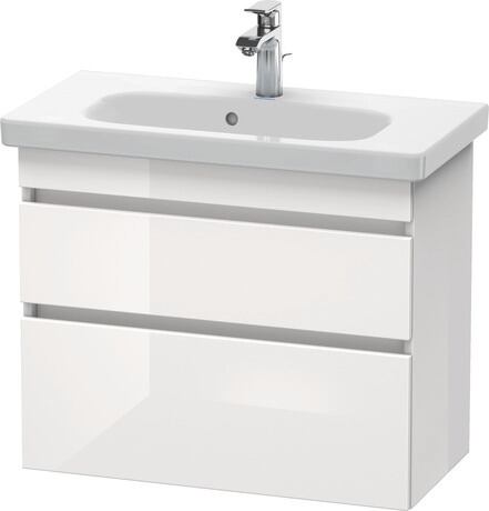 Vanity unit wall-mounted, DS649902222 White High Gloss, Decor