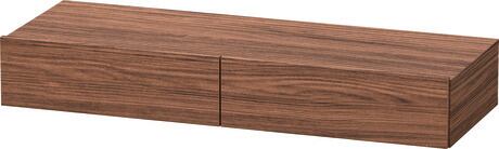 Shelf with drawer, DS827102121 Walnut dark Matt, Decor