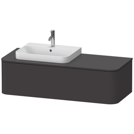 Mueble bajo lavabo para encimera, HP4932L8080 Grafito Supermate, Decoración