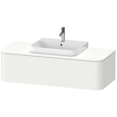 Meuble sous lavabo suspendu pour plan de toilette, HP4932M3636 Blanc satiné, Laqué