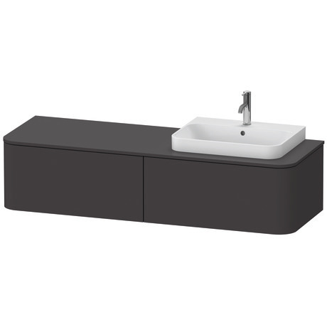 Mueble bajo lavabo para encimera, HP4934R8080 Grafito Supermate, Decoración