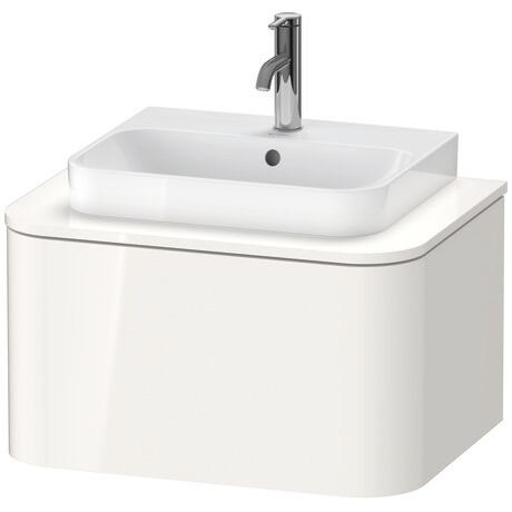 Meuble sous lavabo suspendu pour plan de toilette, HP494002222 Blanc brillant, Décor