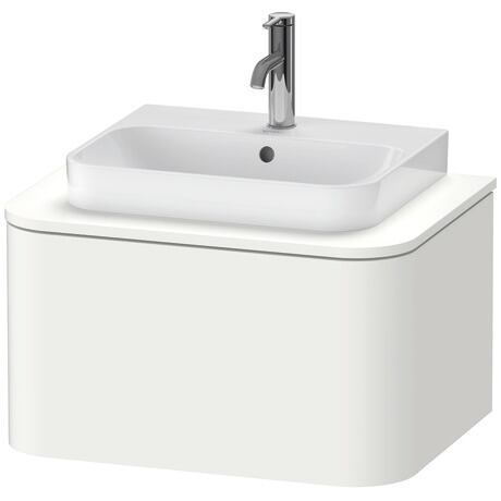 Meuble sous lavabo suspendu pour plan de toilette, HP494003636 Blanc satiné, Laqué