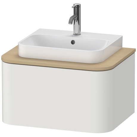 Meuble sous lavabo suspendu pour plan de toilette, HP494003939 Blanc Nordic satiné, Laqué
