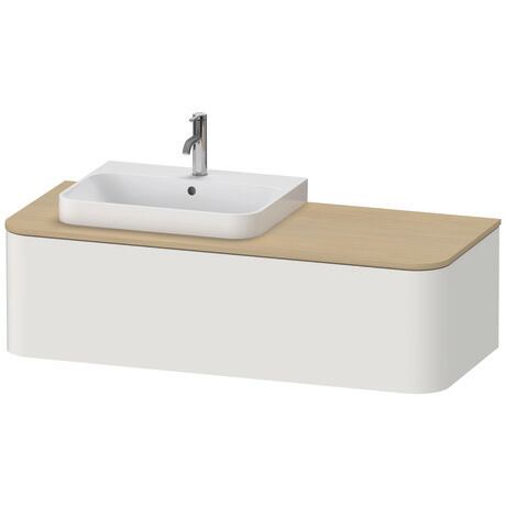 Meuble sous lavabo suspendu pour plan de toilette, HP4942L3939 Blanc Nordic satiné, Laqué