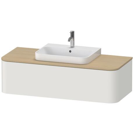 Console vanity unit wall-mounted, HP4942M3939 Nordic white Satin Matt, Lacquer
