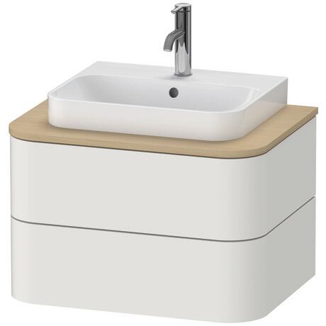 Console vanity unit wall-mounted, HP496003939 Nordic white Satin Matt, Lacquer