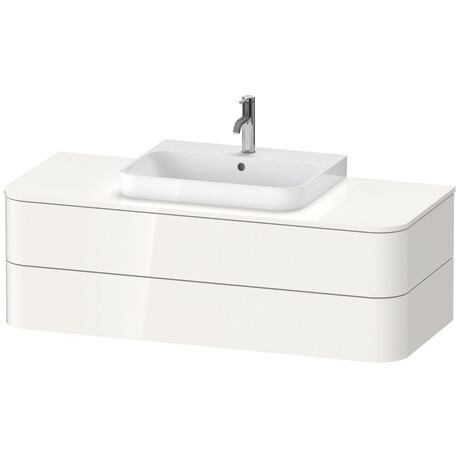 Console vanity unit wall-mounted, HP496202222 White High Gloss, Decor