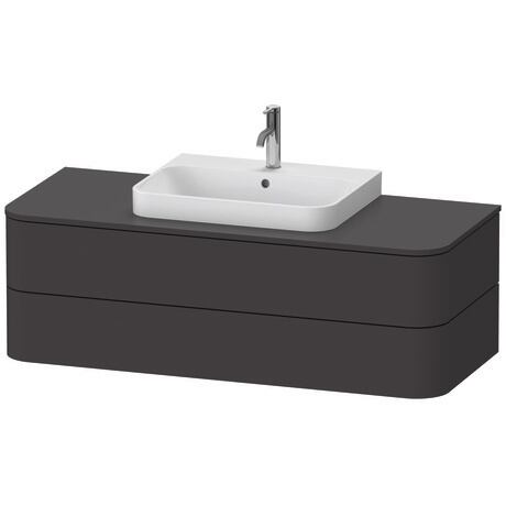 挂壁式浴柜台面, HP496208080 石墨黑色 深哑光色, 饰面
