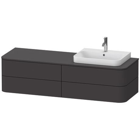 Mueble bajo lavabo para encimera, HP4963R8080 Grafito Supermate, Decoración