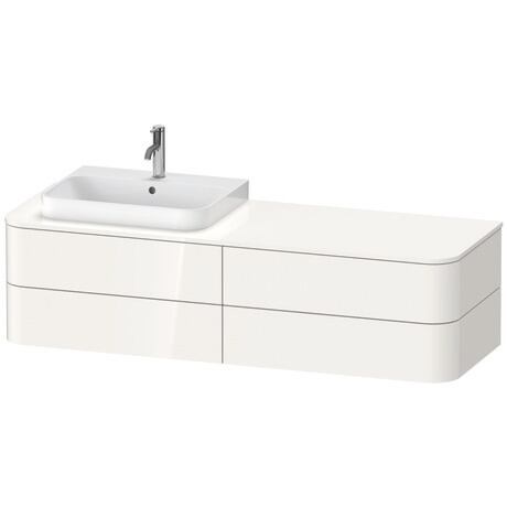 Console vanity unit wall-mounted, HP4973L2222 White High Gloss, Decor