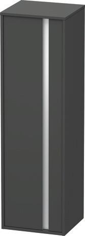 Semi-tall cabinet, KT1257L4949 Hinge position: Left, Graphite Matt, Decor