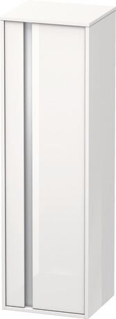 Semi-tall cabinet, KT1257R2222 Hinge position: Right, White High Gloss, Decor