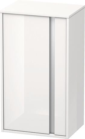 Semi-tall cabinet, KT1266L2222 Hinge position: Left, White High Gloss, Decor