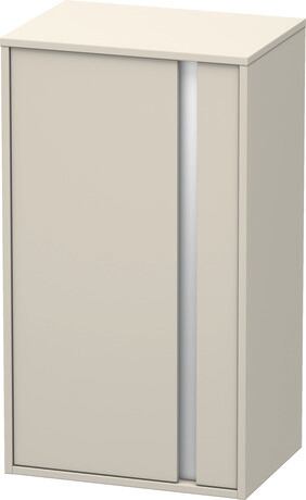 半高边柜, KT1266L9191 铰链位置: 左, 灰褐色 哑光, 饰面