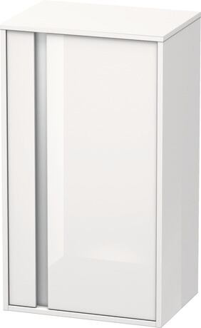 Semi-tall cabinet, KT1266R2222 Hinge position: Right, White High Gloss, Decor