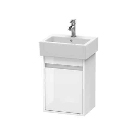 Vanity unit wall-mounted, KT6630R2222 White High Gloss, Decor