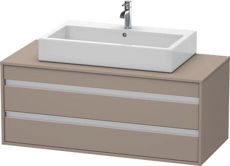 Meuble sous lavabo suspendu pour plan de toilette, KT665604343 Basalte mat, Décor