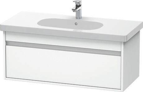 Vægmonteret vaskeskab, KT666801818 Hvid Mat, Dekor