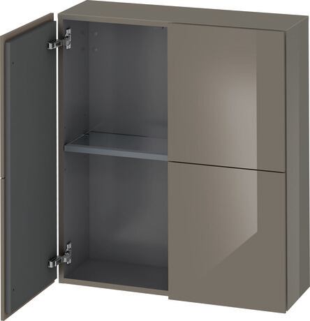 Semi-tall cabinet, LC116708989 Flannel Grey High Gloss, Lacquer