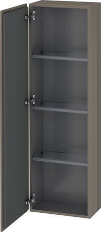 Semi-tall cabinet, LC1168L8989 Hinge position: Left, Flannel Grey High Gloss, Lacquer