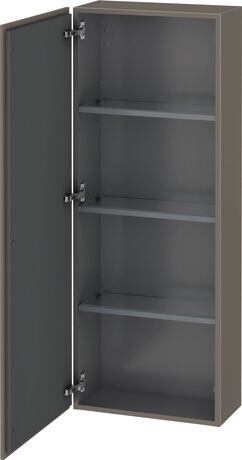 Félmagas-szekrény, LC1169L9090 Zsanér pozíciója: bal, szürke (flannel grey) Matt szatén, Lakk