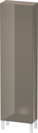 高浴柜, LC1171L8989 铰链位置: 左, 法兰绒灰色 高光, 清漆