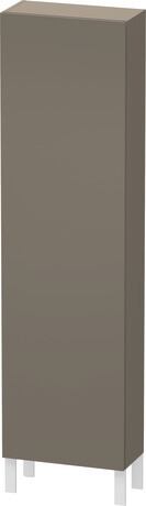 高浴柜, LC1171L9090 铰链位置: 左, 法兰绒灰色 哑光缎面, 清漆