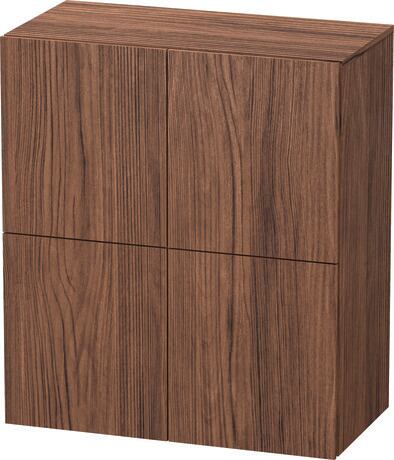 Semi-tall cabinet, LC117702121 Walnut dark Matt, Decor