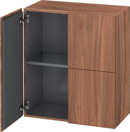 Semi-tall cabinet, LC117707979 Walnut Matt, Decor