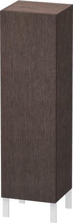 Armoire mi-haute, LC1178L7272 Charnières: A gauche, Chêne foncé brossé mat, Placage bois véritable