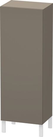 Semi-tall cabinet, LC1179L9090 Hinge position: Left, Flannel Grey Satin Matt, Lacquer