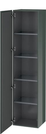Tall cabinet, LC1180L3838 Hinge position: Left, Dolomite Gray High Gloss, Lacquer