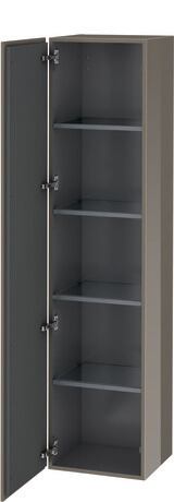 Tall cabinet, LC1180L8989 Hinge position: Left, Flannel Grey High Gloss, Lacquer
