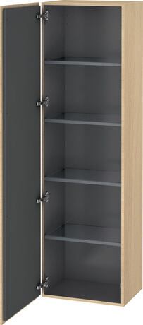 Linen Cabinet, LC1181L7171 Hinge position: Left, Mediterranean Oak Matte, Real wood veneer