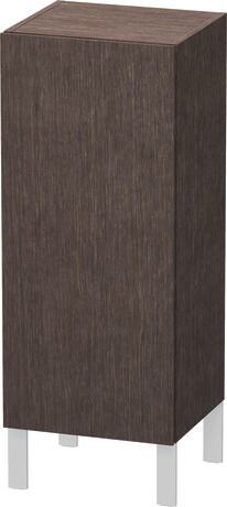 Semi-tall cabinet Individual, LC1189L7272 Hinge position: Left, Brushed dark oak Matt, Real wood veneer