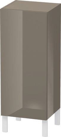 Armario medio configurable, LC1189L8989 Umbral: Izquierda, Franela gris Brillante, Lacado
