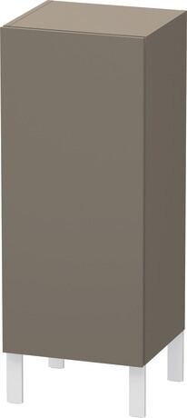 Semi-tall cabinet Individual, LC1189L9090 Hinge position: Left, Flannel Grey Satin Matt, Lacquer