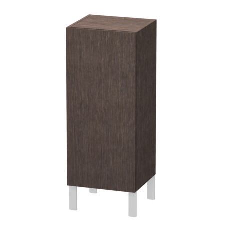 Semi-tall cabinet Individual, LC1189R7272 Hinge position: Right, Brushed dark oak Matt, Real wood veneer