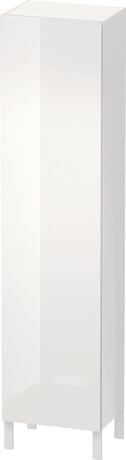 Tall cabinet Individual, LC1191L8585 Hinge position: Left, White High Gloss, Lacquer