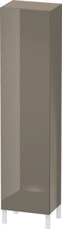 Tall cabinet Individual, LC1191L8989 Hinge position: Left, Flannel Grey High Gloss, Lacquer