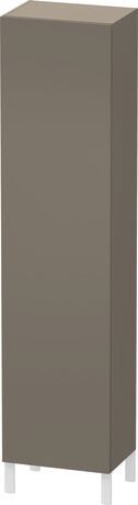 Tall cabinet Individual, LC1191L9090 Hinge position: Left, Flannel Grey Satin Matt, Lacquer