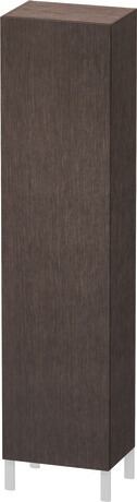 Tall cabinet Individual, LC1191R7272 Hinge position: Right, Brushed dark oak Matt, Real wood veneer