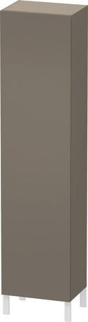 Tall cabinet Individual, LC1191R9090 Hinge position: Right, Flannel Grey Satin Matt, Lacquer