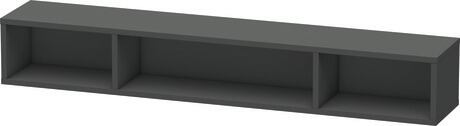 Regalelement, LC120004949 Graphit, Hochverdichtete Dreischicht-Holzspanplatte