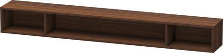 Shelf element, LC120106969 Brushed walnut, Highly compressed three-layer chipboard