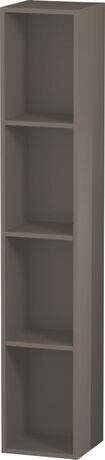 Shelf element, LC120508989 Flannel Grey, Highly compressed MDF panel