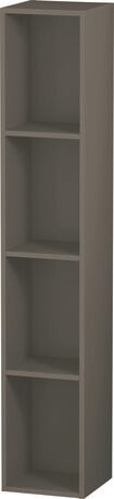 Shelf element, LC120509090 Flannel Grey, Highly compressed MDF panel